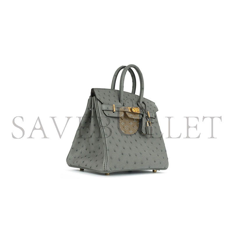 H**mes MASTER OSTRICH BIRKIN 25 BIRKIN HANDBAG (25*20*13cm)
